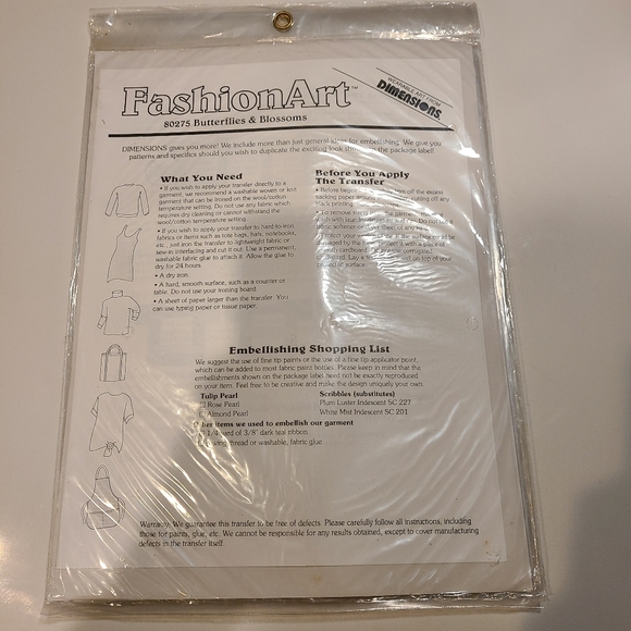 NWT Dimensions Fashion Art Iron On Lot of Three in One Size - Picture 9 of 9